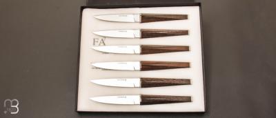 Set of 6 FA7 table knives by Christian Ghion