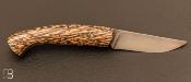 Couteau " 1515 " par Manu Laplace - Palmier et lame acier inoxydable 12C27