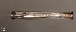 Couteau de poche 1515 Fibre de carbone et VG10 Suminagashi par Manu Laplace