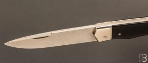   Couteau " 1820 2 pièces " custom par Mathieu Herrero - ébène et lame en 14C28N