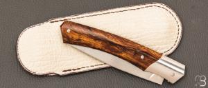   Couteau " 1820 Berthier " par Laurent Gaillard - Bois de fer et 14C28N 