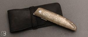   Couteau " 450# " par Des Horn - Fatcarbon "Unigold" et Nitrobe 77