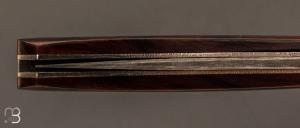  Couteau " custom " de Alain & Joris Chomilier - Damas et bois de fer 