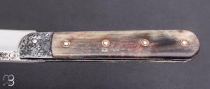   Couteau  " Rouennais " de Martin Mougeot Bohers - Corne de buffle et C130