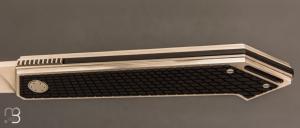   Couteau " Apocalypse  " custom par Jean-Pierre Martin - Bakélite et lame en RWL34