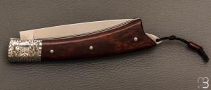   Couteau " Armen " custom par Erwan Pincemin - Bois de fer et lame en N690