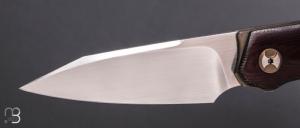 Couteau "Axyome " par Thierry Savidan - Micarta canvas et CPM154