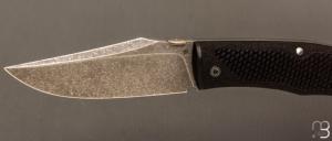Couteau " BAD ASS " custom lock-back par Raphaël Durand - G-10 et RWL34