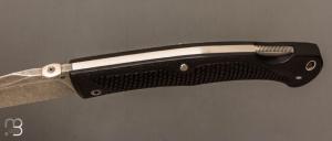 Couteau " BAD ASS " custom lock-back par Raphaël Durand - G-10 et RWL34