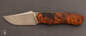 Couteau "  Front-flipper custom " ironwood et RWL34 de Berthelemy Gabriel - La Forge Agab