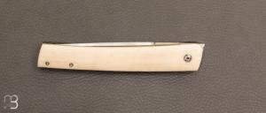 Couteau " Basic " fibre de carbone et G10 "pocket clip" de Jean Pierre Martin