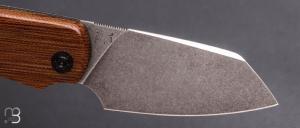    Couteau " Biggy " custom par Charron Baptiste BC Coutellerie - Micarta