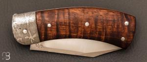 Couteau " Bull " custom RWL-34 et koa par David Breniere