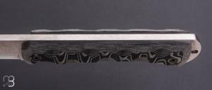   Couteau "CTE" fixe par Wildsteer - Micarta noir