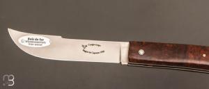 Couteau " Coupe-Coupe ” par Laguiole en Aubrac - Loupe de bois de fer