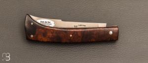 Couteau " Coupe-Coupe ” par Laguiole en Aubrac - Loupe de bois de fer