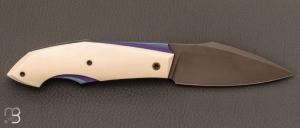 Couteau  " Cran Forcé " custom par Samuel Jugieau - Elforyn et RWL-34