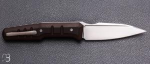  Couteau " Dressytak " custom de GTKnives - Thomas Gony - RWL34 et Antique Dark Layered Bakelite