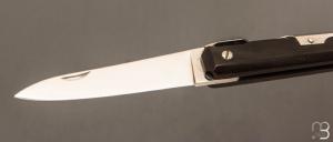  Couteau de poche Facette 10 cm par J. Mongin - Corne noire