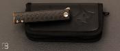 Couteau " CHNOPS " de poche Fox - Fibre de carbone - FX.543CFBR