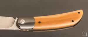    Couteau " Foxy " custom par Maxime Belzunce - Micarta et RWL34