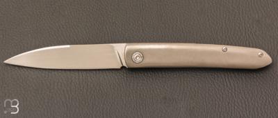  Couteau  "  Frame-Lock custom " par Grégory Picard - Titane et S45VN