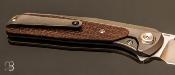 Couteau GSD v2 Titane inlay micarta par Liong Mah