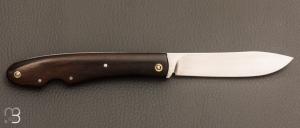  Couteau  " Genèse  " custom par Frédéric Collin - Noyer et lame en C130