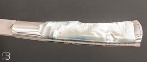   Couteau " Gentleman " pliant artisanal de Cyril Kalisz - Nacre et RWL34