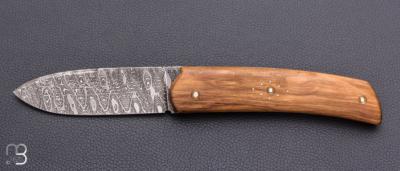    Couteau " Guilhem " custom de Robert Beillonnet - Buis et damas de Devin Thomas