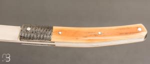   Couteau " Harpo " custom par Anthony Brochier - Ivoire de mammouth et RWL34