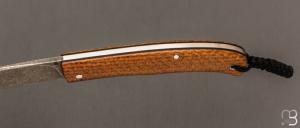 Couteau "  Hook  " custom par Raphaël Durand - Kevlar "Thunderstrike" et RWL-34