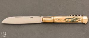   Couteau " Issoire 2 pièces "  de Robert Beillonnet - Ivoire de mammouth et RWL-34