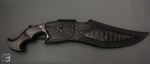    Couteau " Kukri - Mosaic Damascus " custom de Claudio Sobral & Ariel Sobral - CAS Knives