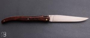  Couteau  " Laguiole 13 cm " fait main par Jérôme Latreille - Ironwood et 14c28N