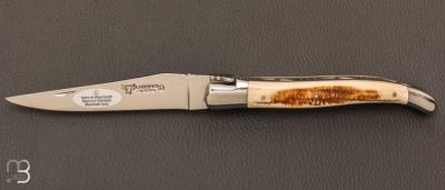   Couteau Laguiole en Aubrac 12 cm manche en ivoire de mammouth