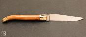Couteau Laguiole genévrier 11 cm - Mitres laiton