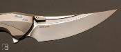 Couteau " Lamella " Dark Gray Titanium handle par Rike Knife - First Run 100 exemplaires