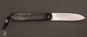  Couteau " Le Canif " mitres fraisé par Julien MARIA - Lame acier carbone XC75
