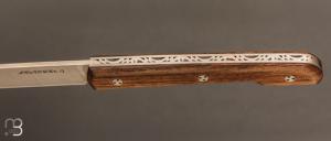  Couteau " Le Capi " par la Coutellerie Savignac - Noyer et lame en 14c28