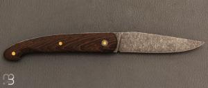    Couteau " Le Passager " de Pierre Thomas - Atelier Odae - Wengé microbillé