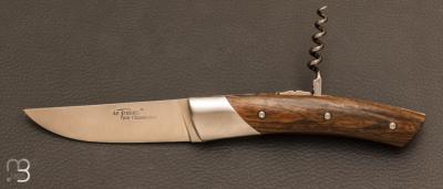 Couteau Le Thiers Trappeur Palo Santo tire-bouchon par Chambriard