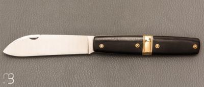    Couteau " Le Tonneau " par Mathieu Herrero - Ébène et XC100