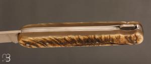 Couteau  " Lock-back " par La Bonne Trempe - Corne de bélier