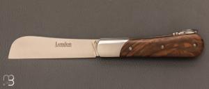 Couteau " London 11 cm Palanquille arrière " par Fontenille-Pataud - Noyer