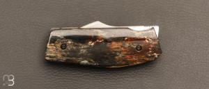    Couteau " Mahousse " custom par Christophe Arbogast - Ivoire de mammouth et RWL34