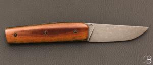   Couteau " Mastard " custom par Christophe Arbogast - Micarta Vintage et lame en D2