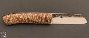 Couteau " Mesclun " Piémontais de Julien Maria - Manguier ondé et XC100