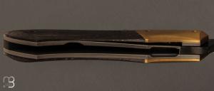 Couteau " custom " Morta et damas de Berthelemy Gabriel - La Forge Agab