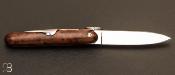 Couteau de poche Navette Loupe de Thuya 12cm par Mongin